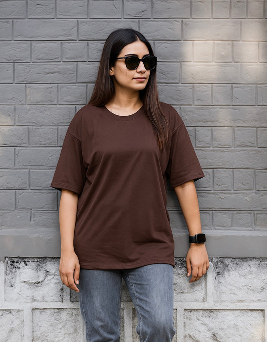 Brown Oversized T-shit