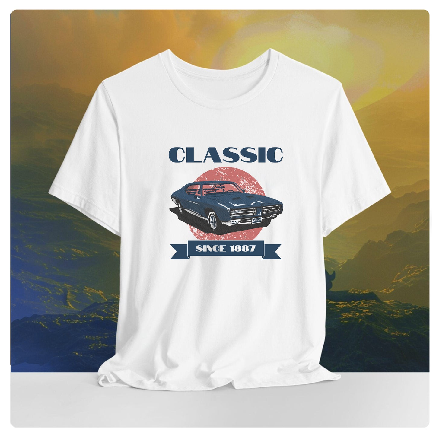 Classic car Unisex Oversized T-shirt