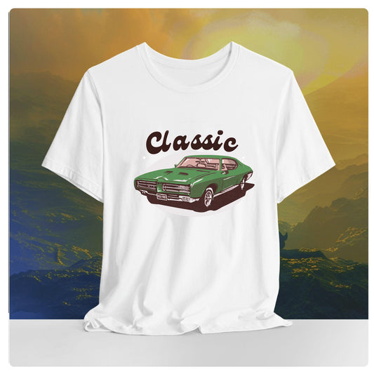 Retro Classic Car Unisex Oversized T-shirt