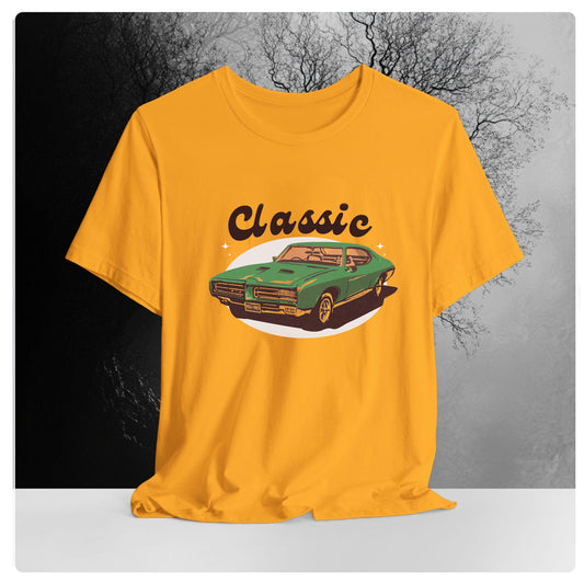Retro Classic Car Unisex Oversized T-shirt