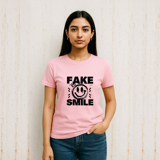 Fake Smile Unisex Regular Fit T-shirt
