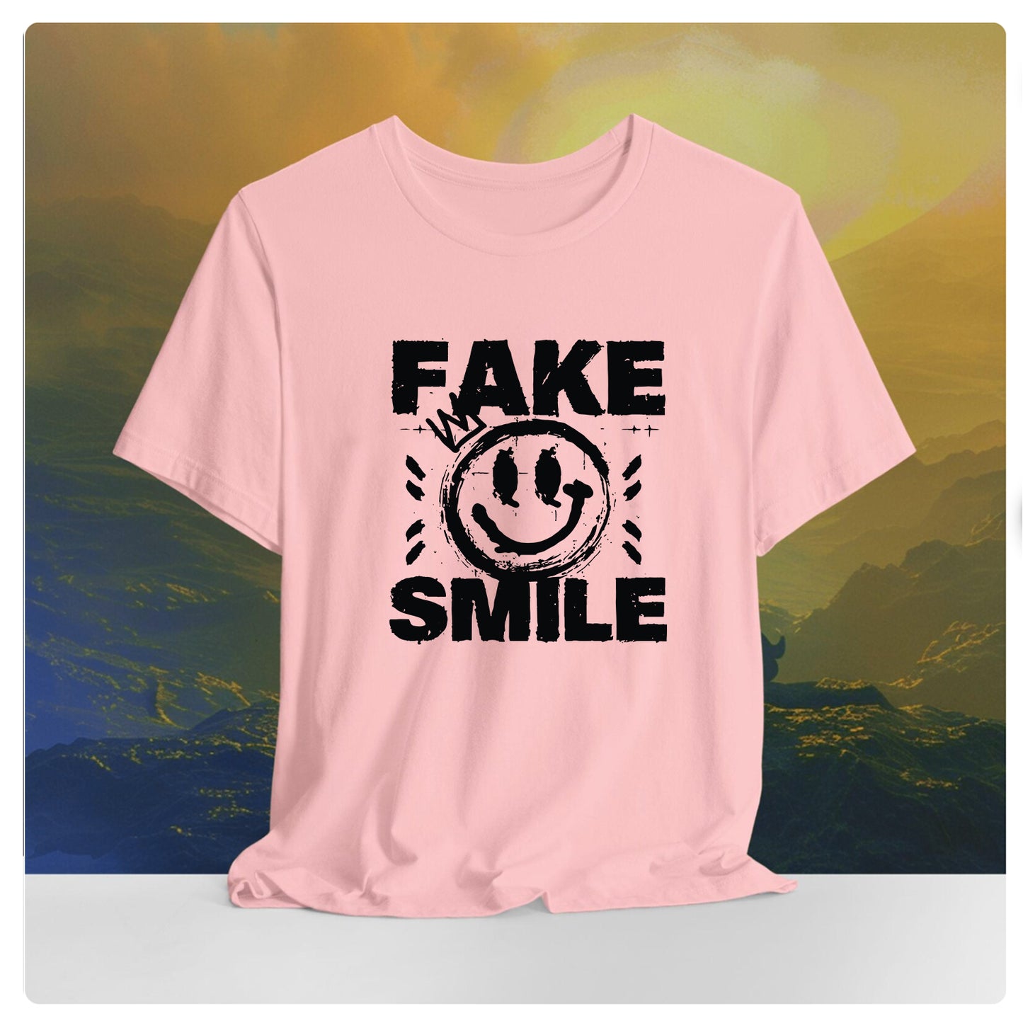 Fake Smile oversized Graphic T shirt
