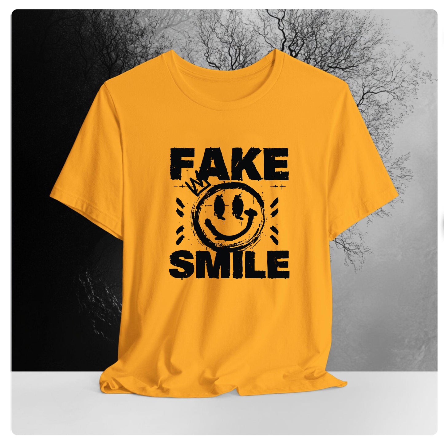 Fake Smile oversized Graphic T shirt