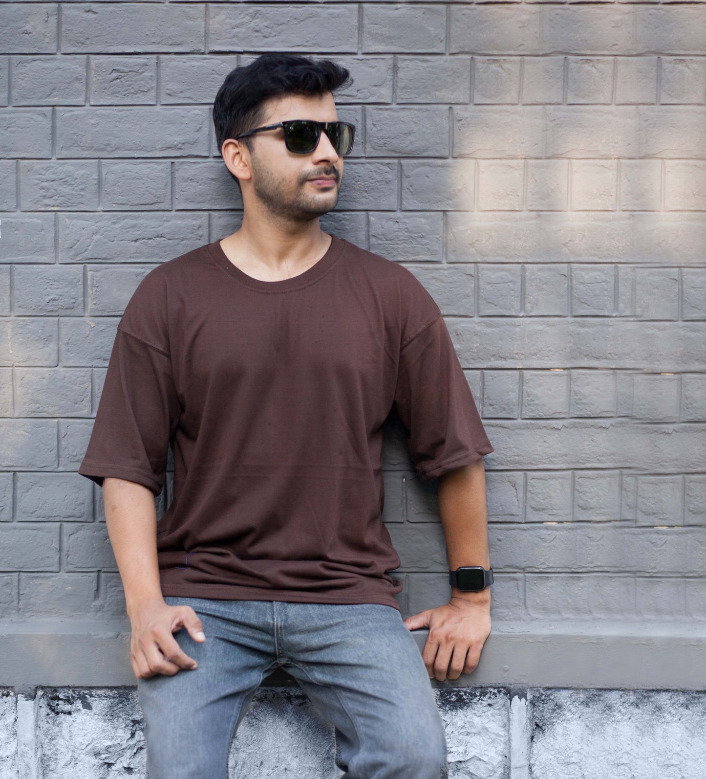 Brown Oversized T-shit
