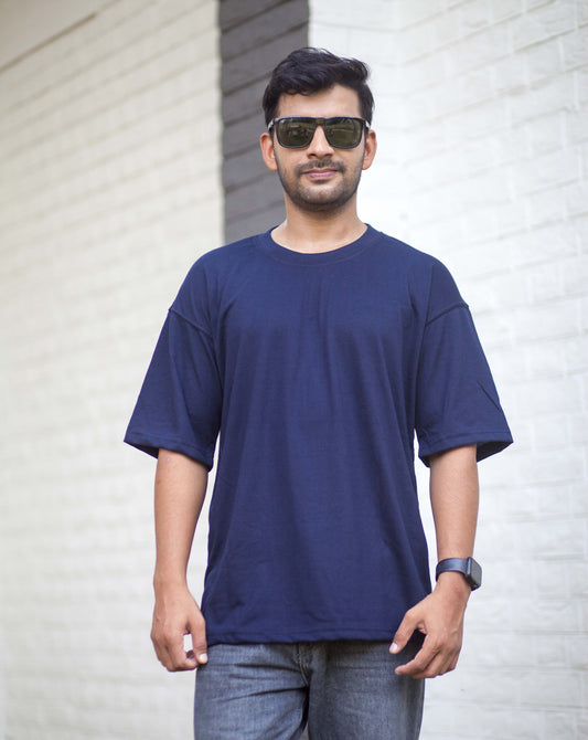 Navy Blue Oversized T-Shirt