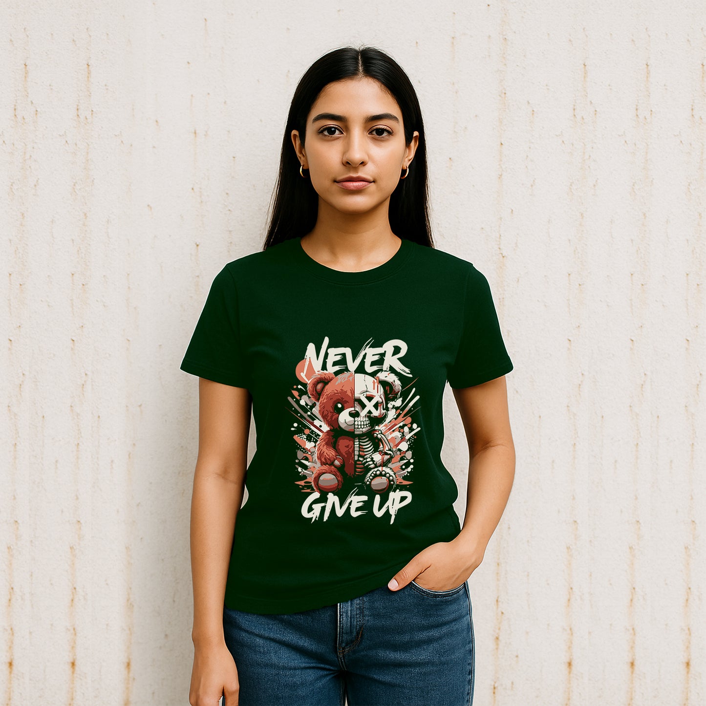 Never Give Up Unisex Regular Fit T-shirt