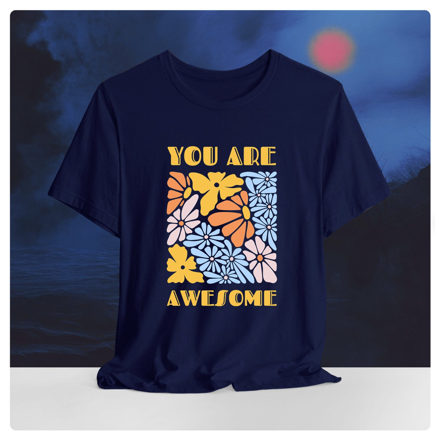 You are awesome oversized Graphic T shirt