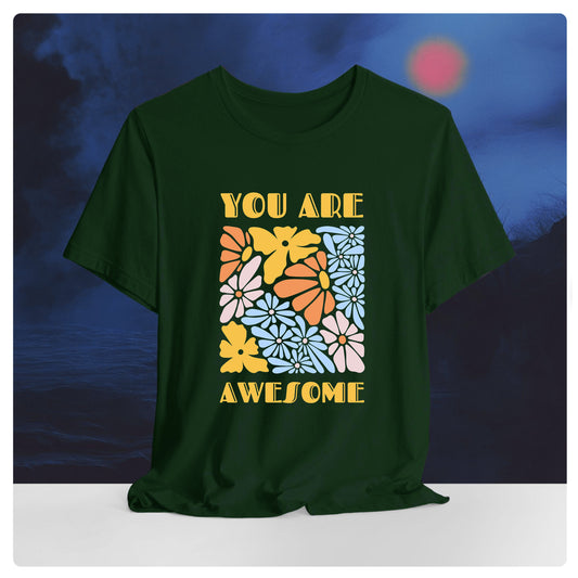 You are awesome oversized Graphic T shirt